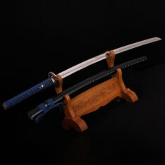 Katana 1095 Carbon Steel Sword Hazuya Polished Hawk Koshirae Blade